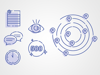Icostrations icons illustrations line