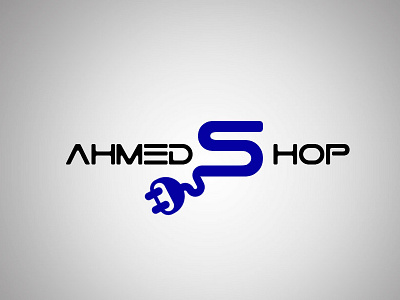Ahmad Shop3 branding electronic logo design minimal logo