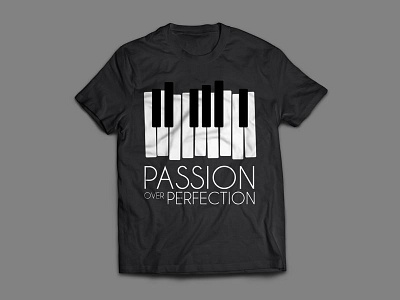 Piano minimal tshirt design