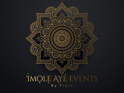 Imole Aye Events branding logo design luxury logo mandala
