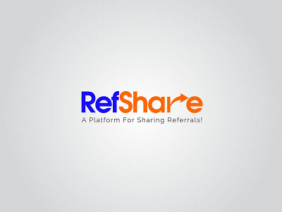 Refshare branding design logo logo design minimal typography