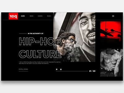 Hip Hop Culture design music ui webdesign