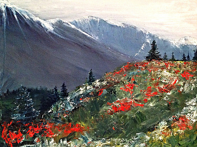 Alpine Meadows alpine drawing meadows painting watercolor