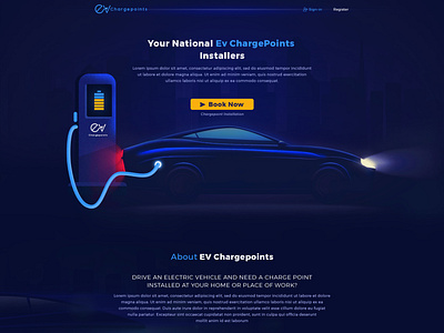 EV ChargePoints Webdsite Design