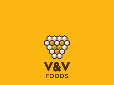 V & V Foods Logo Design branding design icon illustration logo vector