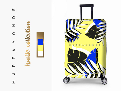 Mappamonde Tropical exotic luggage mappamonde pattern travel