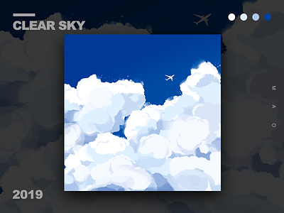 Clear sky design illustration 向量 插图 设计