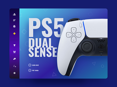 PS5 DualSense adobe xd art direction brand design design photoshop ps5 tipography ui