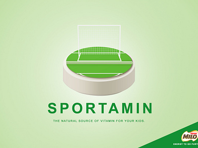 sportamin branding design flat illustration vector