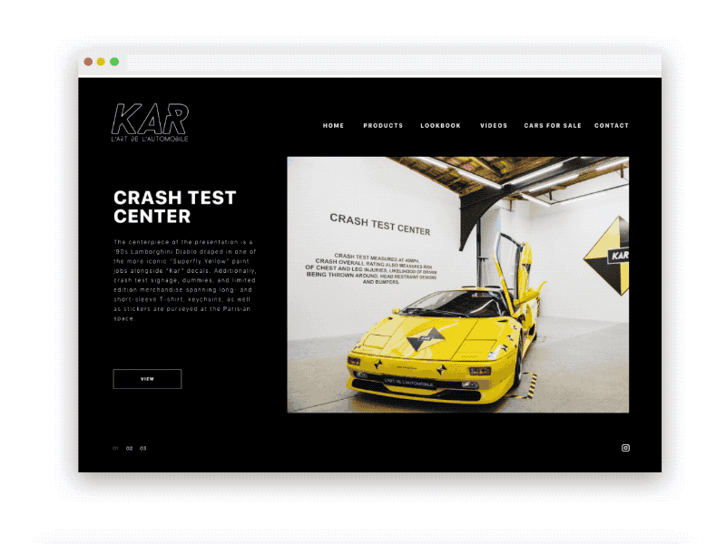KAR Homepage Concept automobile clothing concept fashion home homepage kar slide slider transition