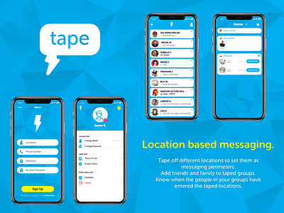 Messaging App app design ios mobile ui ux