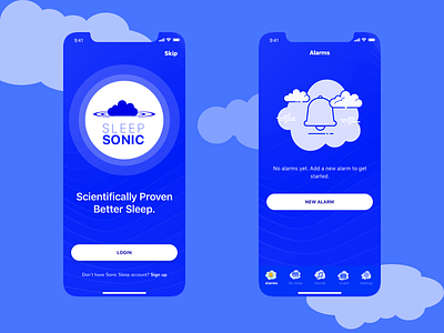 Sleep Sonic Playing Around app design design ios mobile ui desgin ux ux design