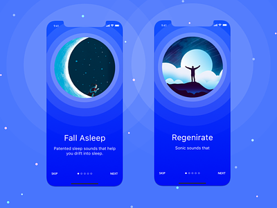 Sleep Sonic Walkthrough Play app app design design ios mobile ui ux ux design