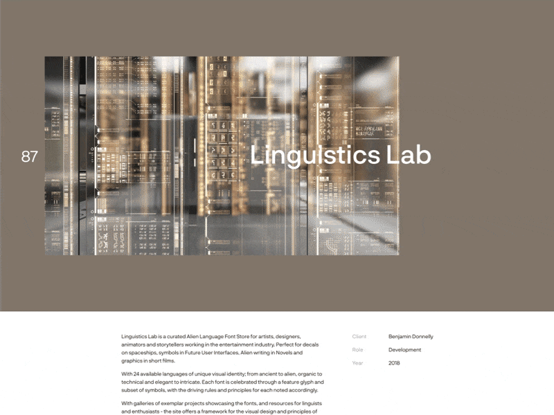 Web Portfolio version 76,542.1 design flat minimal portfolio typography ui web website