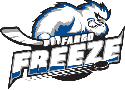 Fargo Freeze All City Youth Hockey Logo fargo hockey sports sports logo