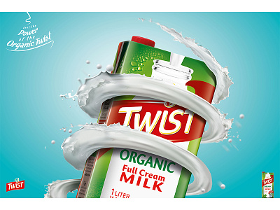 Twist Milk Creative Ad milk organic