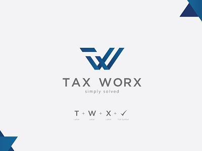 Tax Worx Logo brand branding corporate dubai egypt icon identity logo mohamed ramy tax worx