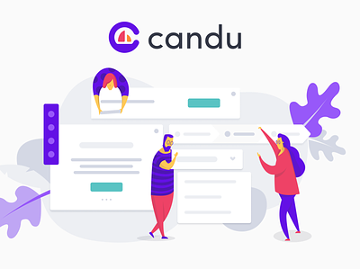 We just launched Candu! branding design digital graphic graphic design ui user experience user interface ux visual