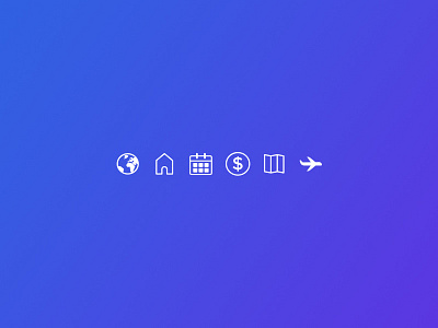 Icons for Trip app