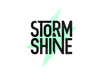 Storm & Shine Logo branding design logo typography vector