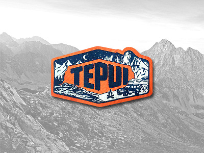 Tepui - Off The Grid Patch adventure badge branding camping identity illustration overland patch tent