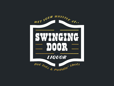 Swinging Door Liquor bar branding cleveland design identity illustration liqour logo spirits