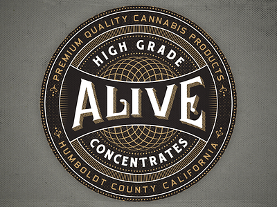 Alive Logo branding cannabis cannabis logo cannabis packaging concentrates dabs design identity design logo marijuana packaging design thanks bro! vector weed