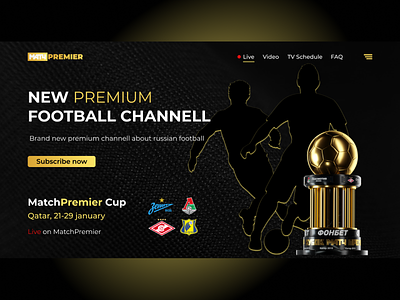 Match Premier concept branding design figmadesign ui ux web website