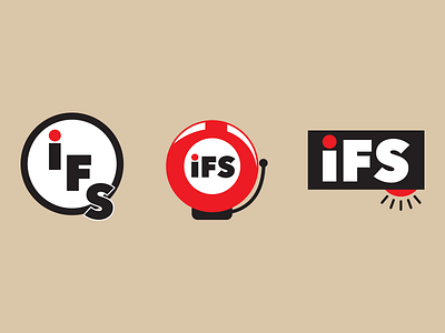 IFS Logo Sample alarm branding concept fire alarm fire safety flat iowa logo logo concept minimal