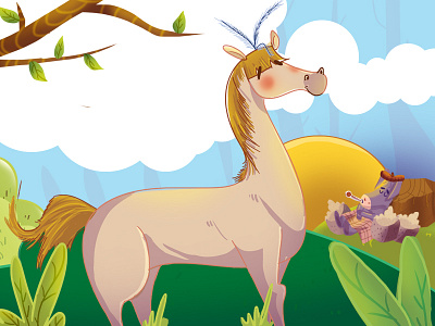 ِِArrogant Horse arrogant art cartoon character characterdesign children childrenbook design graphic horse illustration shereenty