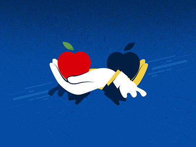 Eat Healthy apple arm design graphic hand health healthy food illustration motion ui
