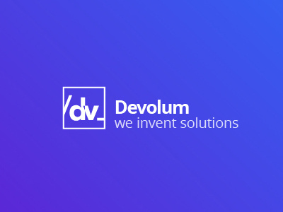 Devolum logo design branding developers developing logo solutions