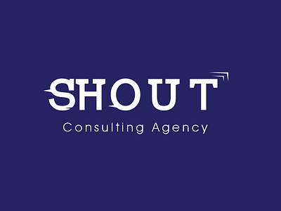 Shout Agency logo design branding consulting design digital logo marketing