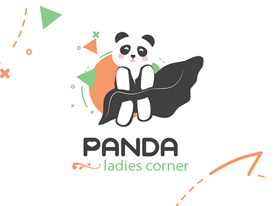 Panda Cafe branding cafe coffee shop ladies logo panda