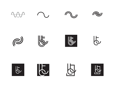 BT monogram branding logo monogram options process sketch trial