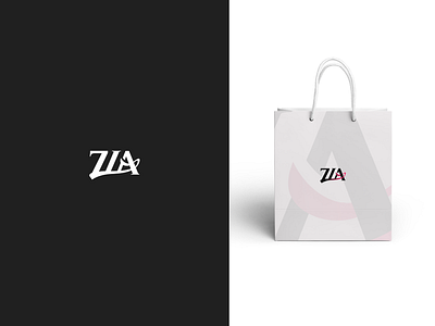 Zia brand branding clothes design fashion logo scarves typography