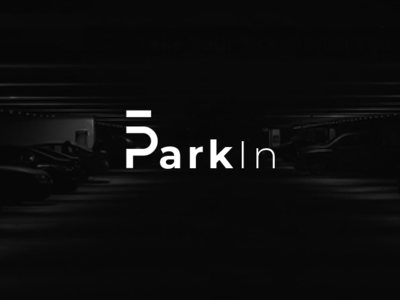 Park in app brand branding car design logo parking typography web