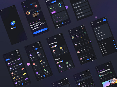 Collab UI Screen || App ui for remote collaborative work