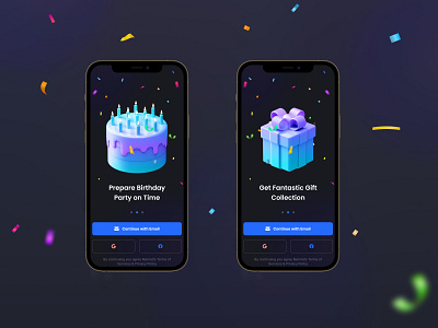 Splash Screen || Birthday Reminder & Party Organizing App