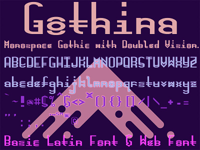 Gothina Font (& Web Font) Sample attribution freeware gothina