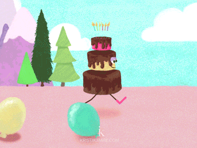 National Cake Day adobe ae animation illustration motion design psd