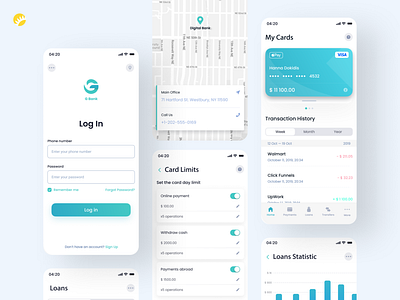 G-Bank - financial app design