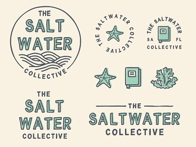 The Seawater Collective branding design education logo ocean sea
