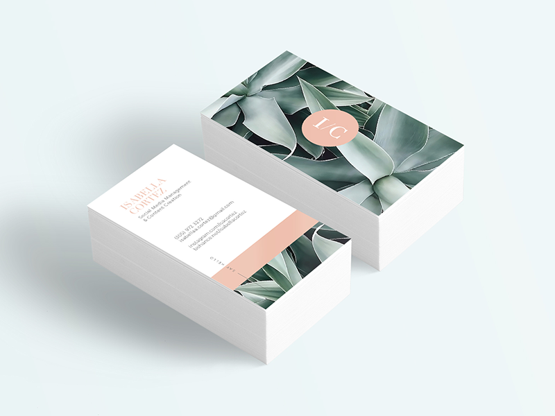 I/C - Business Card brand branding creative modern clean business card