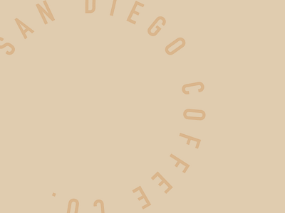 San Diego Coffee Co. brand branding clean creative modern
