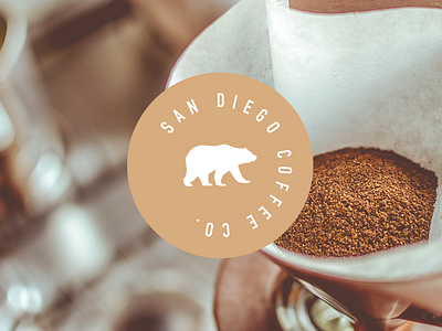 San Diego Coffee Co. brand branding cafe california clean coffee concept logo modern san diego