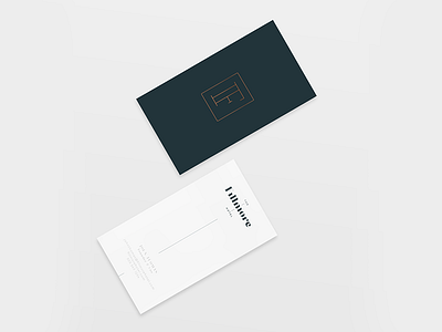 The Fillmore Hotel - Business Card brand branding business card clean creative minimal modern