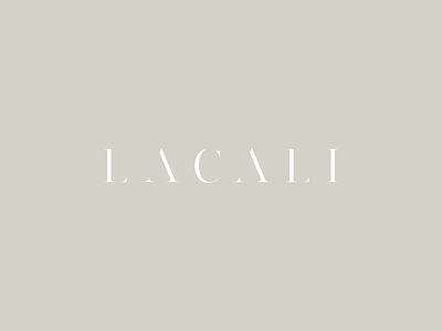 Lacali branding clean logo minimal