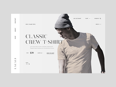 Lacali - product page clean minimal simple store ui ux website