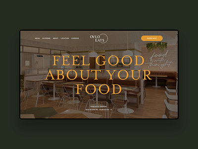 OVLO Eats - Website clean design food modern restaurant ui uiux ux website